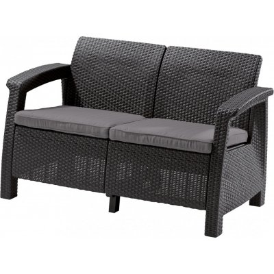 Allibert CORFU LOVE SEAT - grafit – Zboží Mobilmania