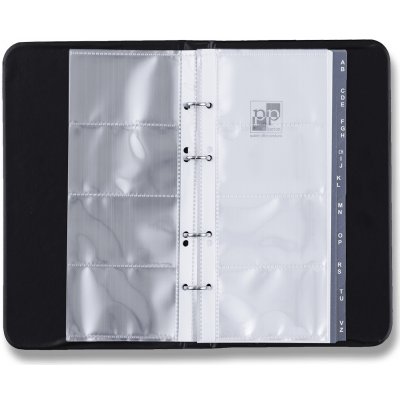 Xepter kroužkový vizitkář na 80 vizitek černý – Zboží Živě