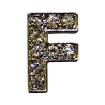 HKM Písmenko F na čelenky stříbrné – Zboží Dáma