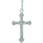 Infinitysilver Stříbrný přívěsek kříž s Kristem zdobený 441600 – Hledejceny.cz