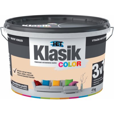 Het Klasik Color - KC 728 oranž broskvový 4 kg