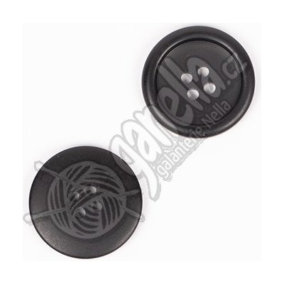 Knoflík Drops 816 matná černá 20mm – Zboží Dáma