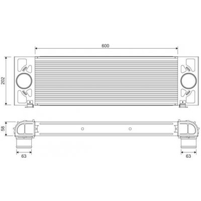 Chladič turba VALEO 818376 – Zboží Mobilmania