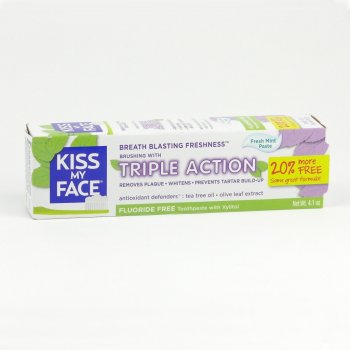 Kiss My Face Corp. zubní pasta Triple Action bez fluoridu 116 g