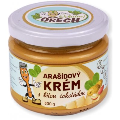 Ochutnej Ořech arašídové máslo s bílou čokoládou 300 g – Hledejceny.cz