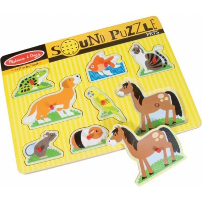 Melissa & Doug puzzle se zvuky domácí zvířata