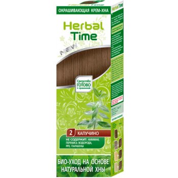 Henna Herbal Time přírodní barva na vlasy Kapučíno 2 75 ml