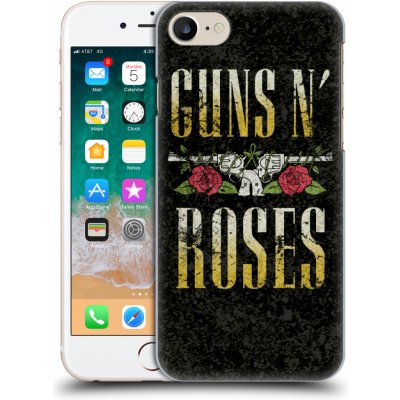 Plastové pouzdro pro mobil Apple Iphone 7/8/SE 2020 hudební skupina Guns N Roses text (Obal, kryt na mobil z plastu Apple Iphone 7/8/SE 2020 originální kryt Guns and Roses logo text)