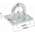 Deska s okem 50x40mm, d8mm, bílý Zn – Sleviste.cz