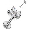 Piercing Šperky4U piercing do brady labreta titan TIT1262C-1208