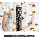 PartyDeco Vystřelovací konfety ve tvaru hvězdiček zlaté 80 cm – Zboží Dáma