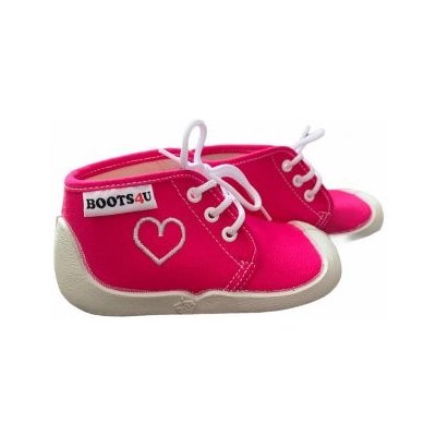 Boots4U dětská plátěnka T015 A růžová – Zboží Mobilmania