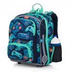 Topgal batoh BEBE 25012 zelená modrá – Zboží Dáma