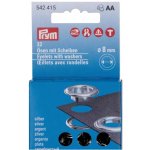 Prym Průchodky s podložkou 8 mm, 32 ks, nikl – Zboží Mobilmania