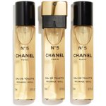 Chanel No.5 EDT plnitelný 20 ml + EDT náplň 2 x 20 ml dárková sada – Hledejceny.cz