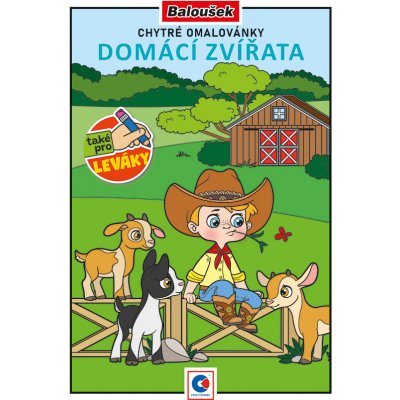 Baloušek Tisk Omalovánka A5 Chytré omalovánky Domácí zvířata – Sleviste.cz