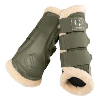 Eskadron Kamaše Sports Mesh Fauxfur olivové – Zboží Dáma