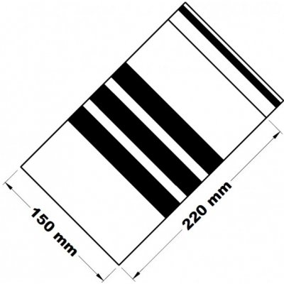 Rychlouzavírací sáček s popisovacím pruhem 15x22cm (1ks) – Zboží Mobilmania
