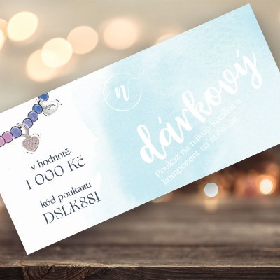 Dárkový poukaz na nákup v hodnotě 1 000 Kč – Zboží Mobilmania