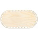 Woody Crafts Přírodní dno na háčkované košíky - Ovál Velikost: 20x10 cm – Sleviste.cz