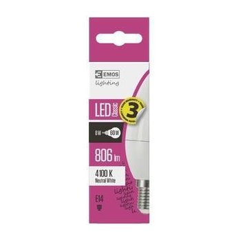 Emos LED žárovka Classic Candle 8W E14 neutrální bílá