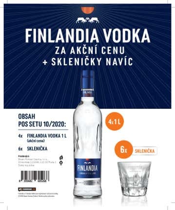 FINLANDIA VODKA 4 x 1 l (set 6 sklenic) od 1 489 Kč - Heureka.cz