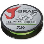 Daiwa J-Braid X8 chartrouse 150m 0,13mm 8kg – Zboží Dáma