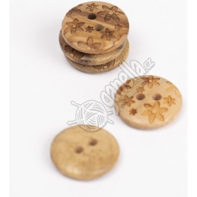 Knoflík Drops 628 s kytičkami – Hledejceny.cz