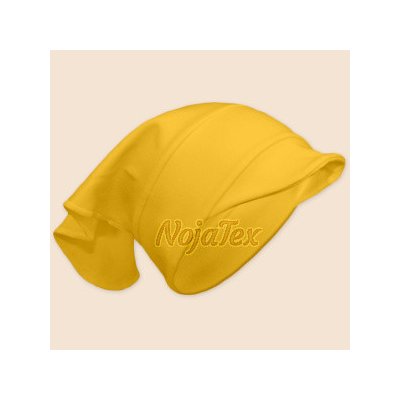 Dětský šátek na hlavu s kšiltem Žlutá