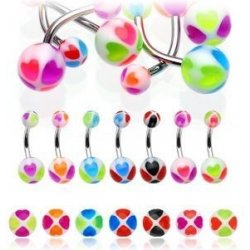 Šperky4U piercing do pupíku banánek BA01020-PG