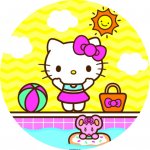 Jedlý papír HELLO KITTY – motiv 17 ● Určení: Obrázek na dort – Hledejceny.cz