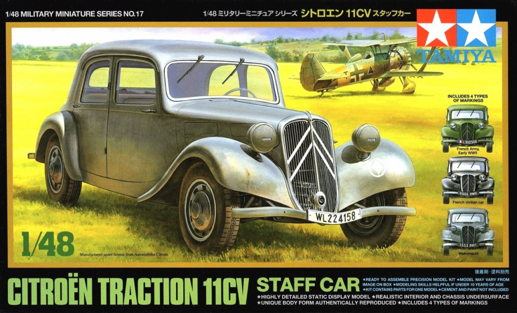 Tamiya Citroen 11CV 1:48