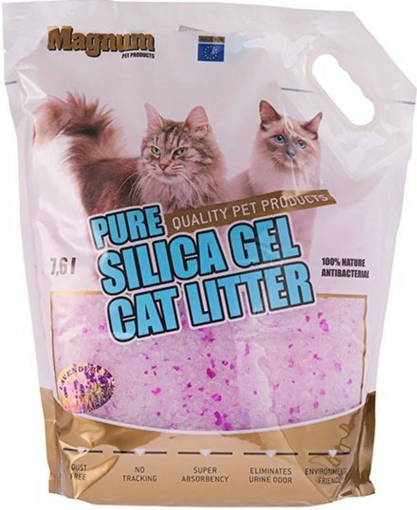 Magnum Silica gel cat litter Levander 7,6 l