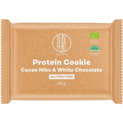 BrainMax Pure Protein Cookie BIO kakaové boby/bílá čokoláda 60 g