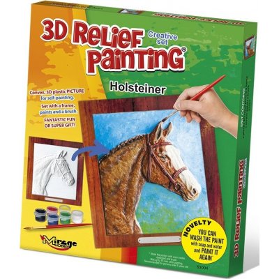 MIRAGE HOBBY Kreativní sada 3D malování Relief Painting: Holštýnský kůň – Hledejceny.cz