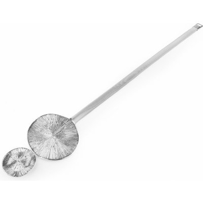 Prima-obchod Dekorační úvaz / kovová spona na závěs, barva barva nikl – Zboží Mobilmania