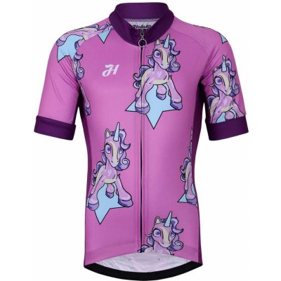 Holokolo s krátkým rukávem UNICORNS růžová/vícebarevná – Zboží Dáma