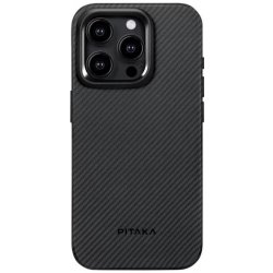 Pitaka MagEZ Pro 4 600D case, černé/grey twill - iPhone 15 Pro KI1501PPA