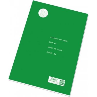 Milimetrový papír A4 blok 50 listů – Zboží Dáma