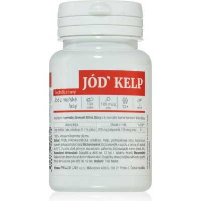 Red health care Jód KELP 100 tablet – Zboží Mobilmania