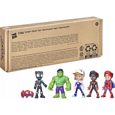 Hasbro Spidey Hulk Panther Miles Morales Ghost 6 ks – Zboží Mobilmania