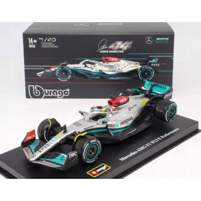 BBurago Model Mercedes AMG Petronas F1 W13E 44 Lewis Hamilton 2022 1:43