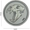 Nášivka 101 Inc. Company Nášivka na suchý zip Sabertooth tiger (plast 3D) - grey (101 INC)