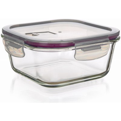 Banquet dóza čtvercová skl.+PP víčko 0,3 l 11,5 x 11,5 x 5,5 cm – Zboží Dáma