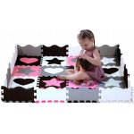 Nils Fun Dětská pěnová puzzle podložka MD03 růžová 36 dílů – Zboží Dáma