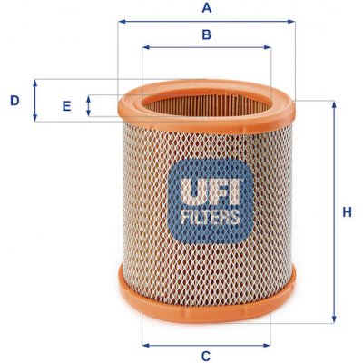 Vzduchový filtr UFI 27.258.00 – Hledejceny.cz