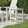 Zahradní stůl Nábytek XL 318641 Zahradní stolek Adirondack bílý 38 x 38 x 46 cm HDPE