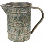 Šedý antik plechový dekorační džbánek se zlatou patinou 19*10*15 cm Clayre & Eef – Hledejceny.cz