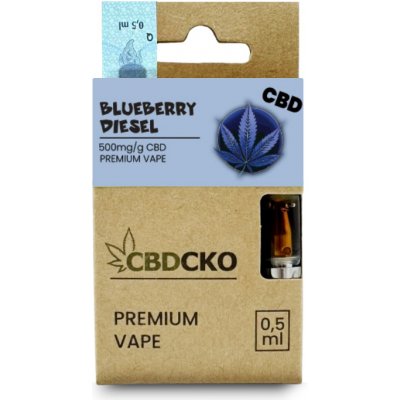 CBDčko CBD Cartridge Blueberry Diesel 0,5 ml – Zboží Dáma
