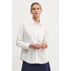 A.P.C. chemise boyfriend brodee bílá relaxed s klasickým límcem COEVD.F12550